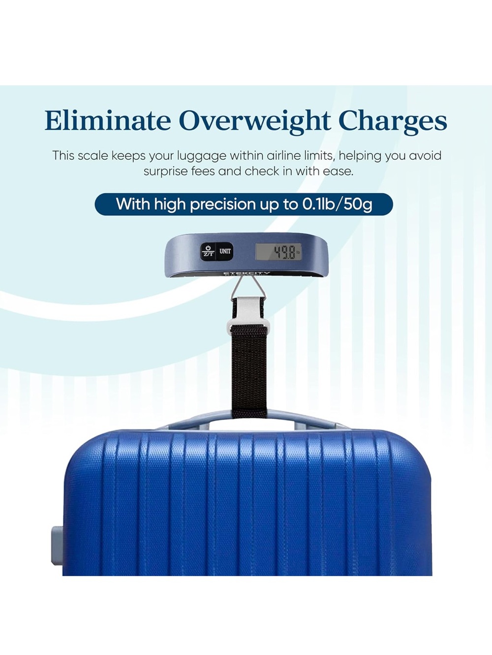 NEW Digital Luggage Scale - Blue